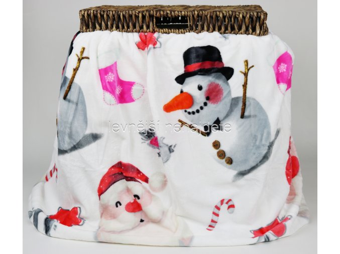 Deka mikroflanel SNOWMAN 150 x 200