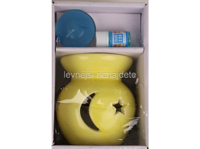 Keramická aroma lampa set žlutý