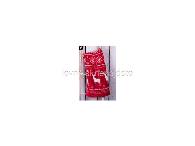 Deka mikroflanel SOB RED 150 x 200