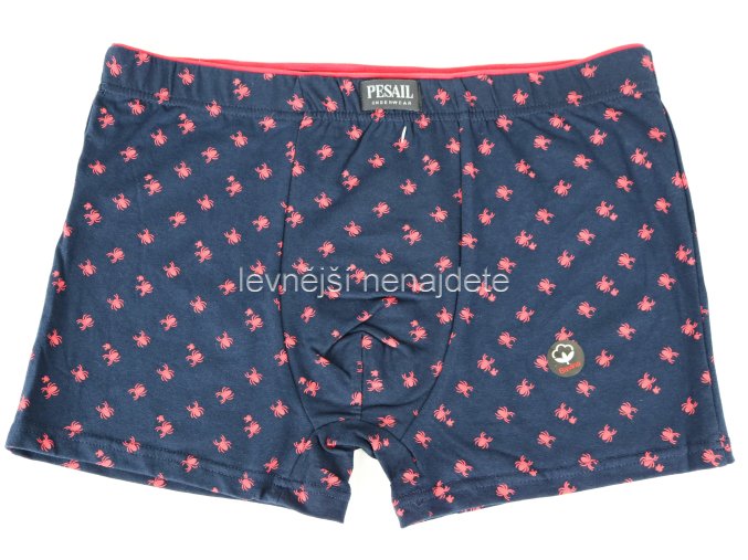 Bavlněné boxerky tm. modré vzor 373