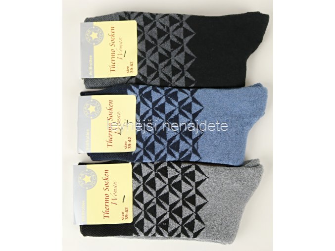 Dámské bavlněné termo ponožky bar