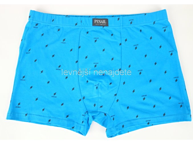 Bavlněné boxerky modré vzor 430