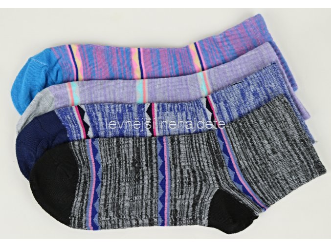 Dámské bavlněné ponožky 3 páry vzor 996