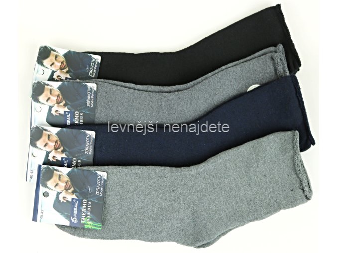 Pánské zdravotní bambusové termo ponožky 3 páry