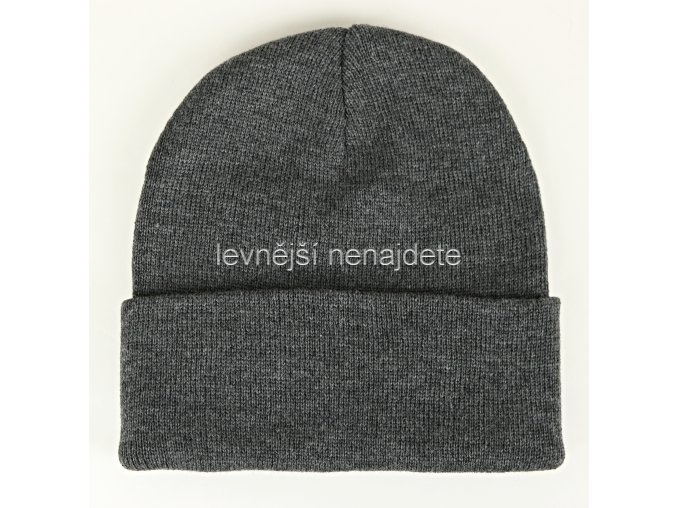 Čepice zimní pletená šedá