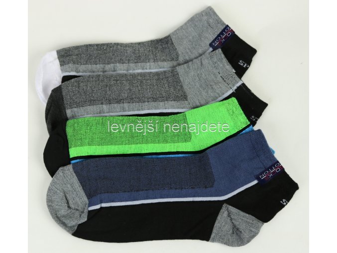 Pánské bavlněné kotníkové ponožky 3 páry vz.53