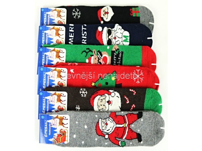 Pánské vlněné vánoční ponožky