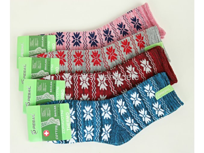 Dámské zdravotní bavlněné termo ponožky vz. 59