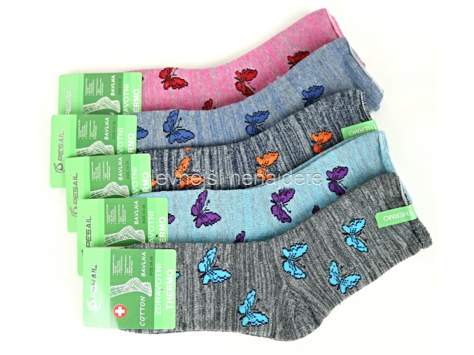 Dámské zdravotní bavlněné termo ponožky vz. 46