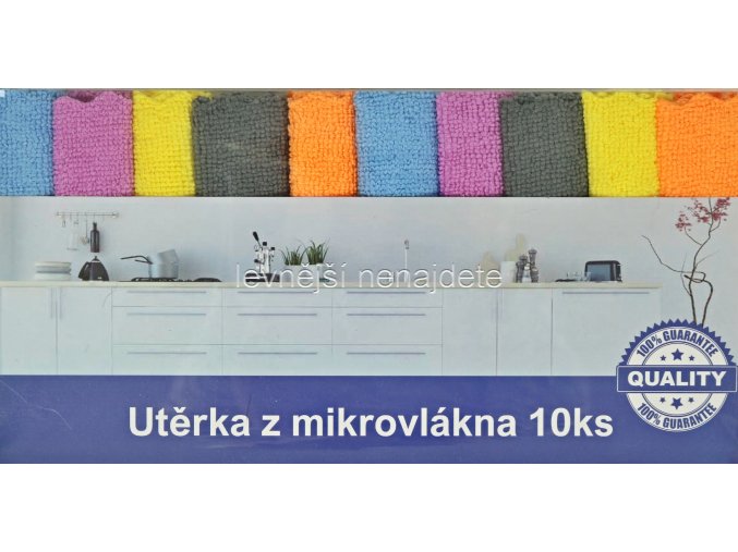 Mikro utěrky 10 ks 30x30 cm