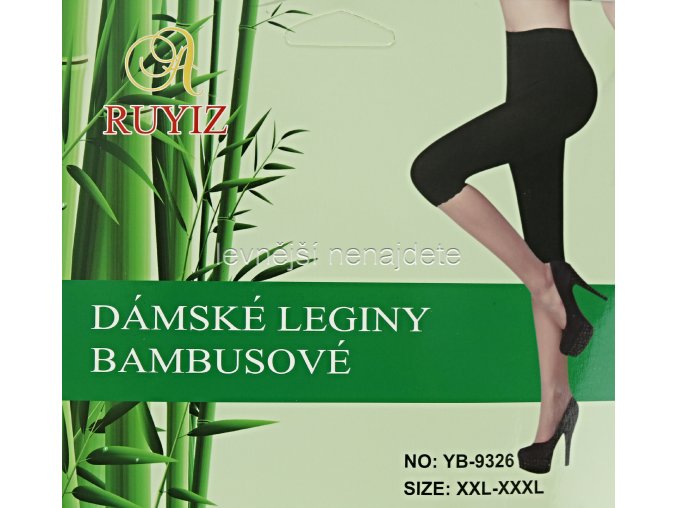 Dámské bambusové 3/4 legíny barevné