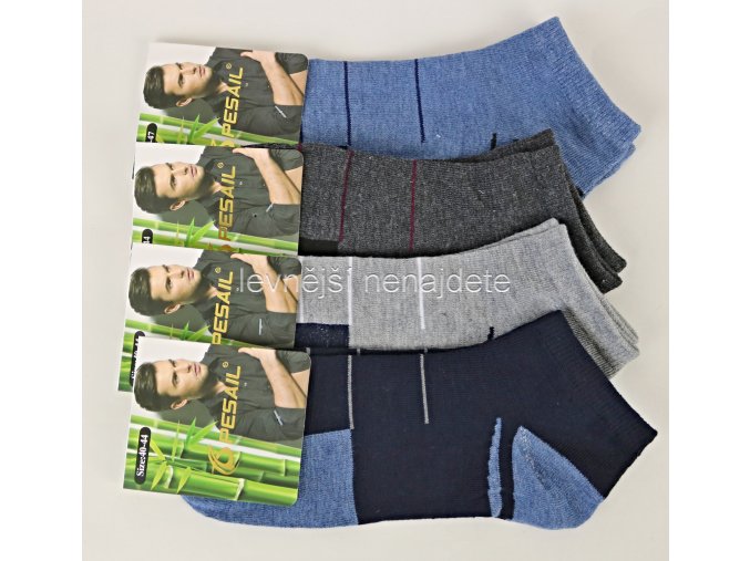 Pánské bambusové kotníkové ponožky vz.47 3 páry