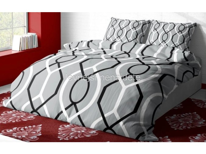 39075 aaryans flanelove povleceni goya sede 140x200 70x90cm
