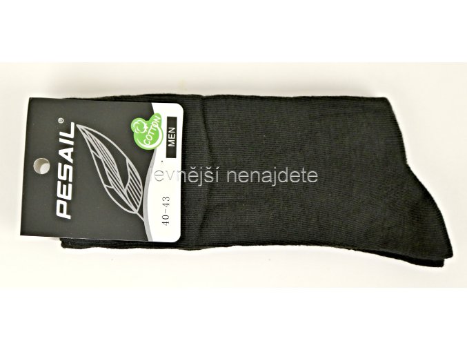 Pánské bavlněné ponožky černé YM