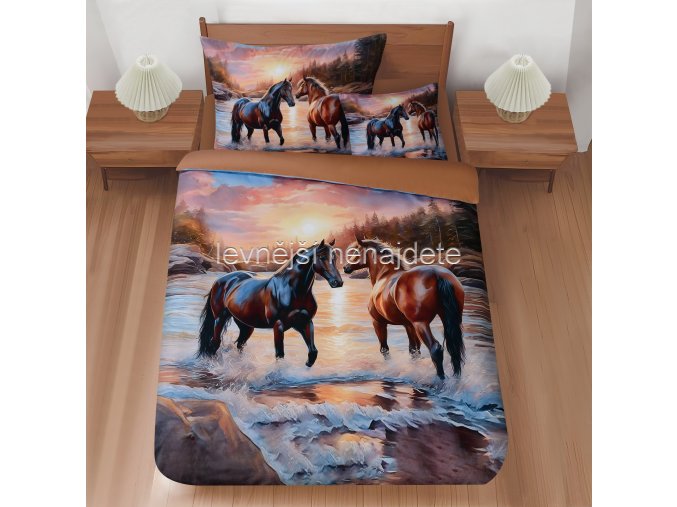 8595248439405 Koně při soumraku