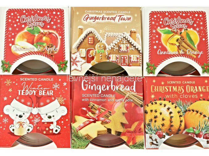 Vonná svíčka ve skle vánoční čas 115 g