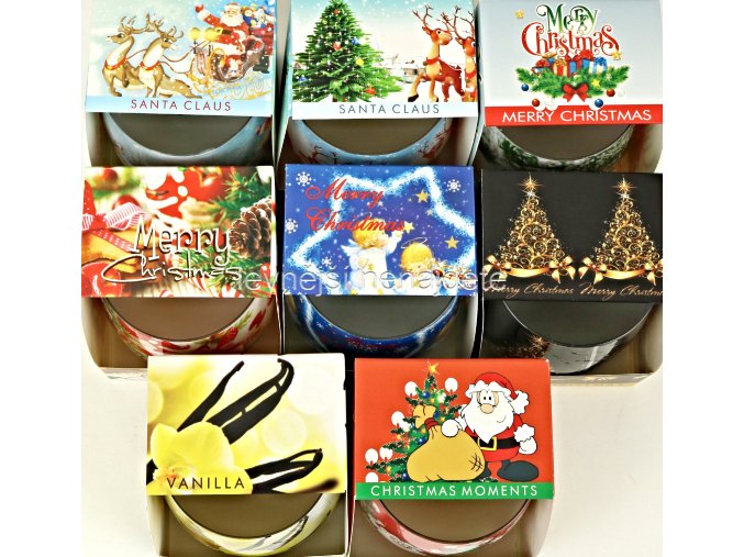 Vonná svíčka ve skle VÁNOCE MIX 100 g