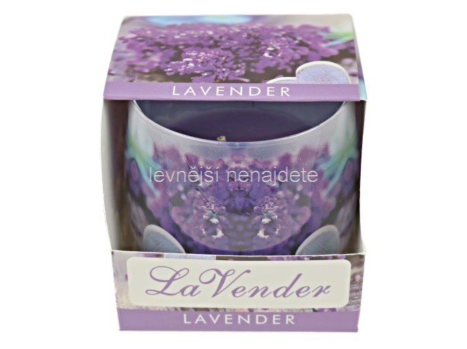 Vonná svíčka ve skle LAVENDER 100 g
