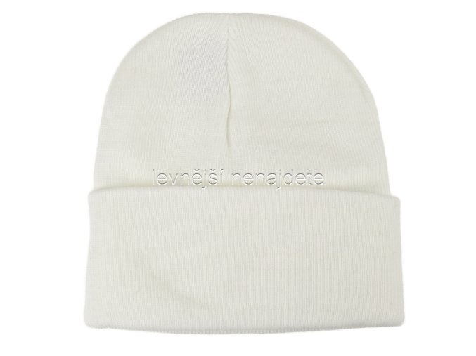 Čepice zimní pletená bílá