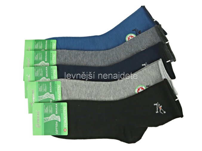Pánské bavlněné zdravotní ponožky vzor 50