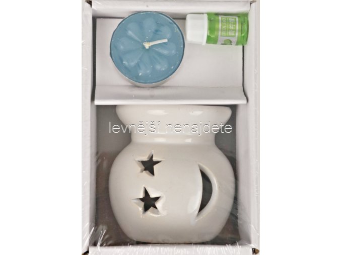 Keramická aroma lampa set bílý