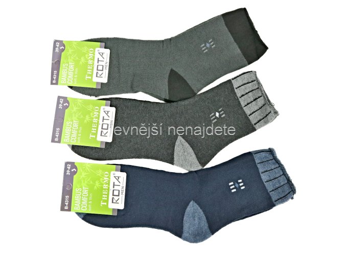 Pánské bambusové zdravotní termo ponožky vz. 315