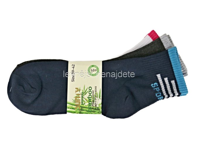 Dámské bambusové ponožky 3 páry z. 1