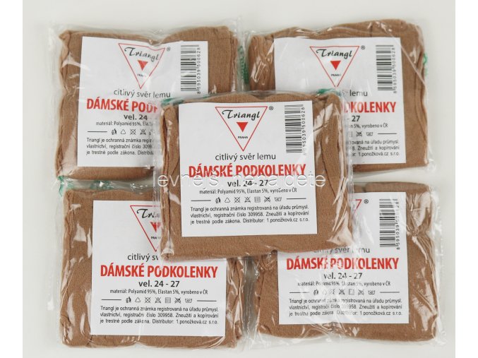 Dámské podkolenky tělové 5 kusů