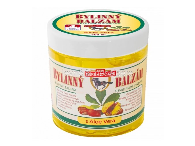 balzam bylinny s kastanem konskym s aloe vera 500 ml