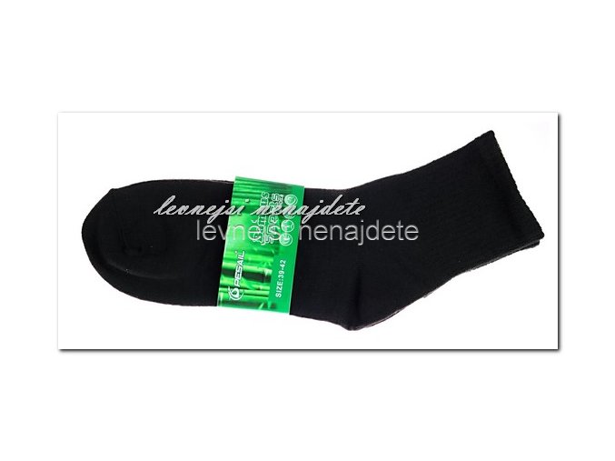 Dámské bambusové ponožky sports černé 3 páry