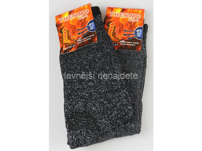 Pánské bavlněné termo ponožky