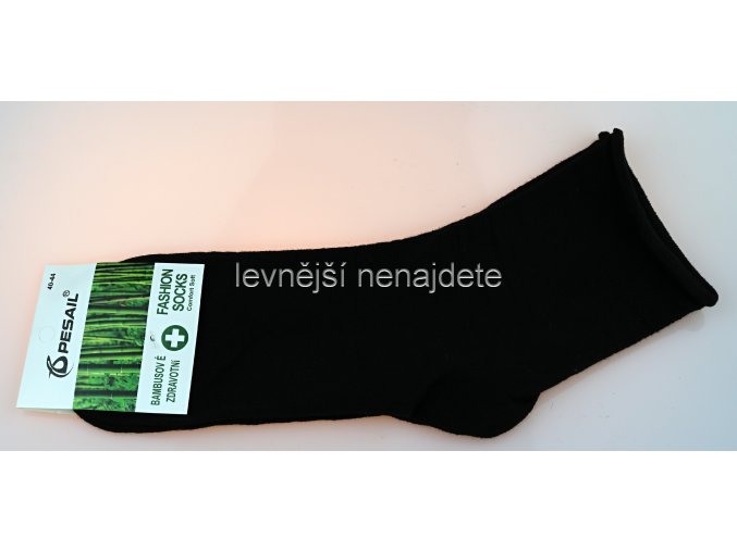 Dámské bambusové zdravotní ponožky černé