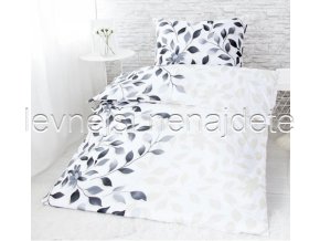 Bavlněné povlečení na dvě lůžka Ivanka - šedá 2 x 140 x 200 2x 70 x 90