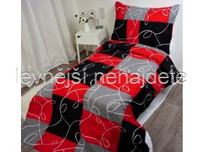 Krepové povlečení HARLEY RED 140 x 200 70 x 90