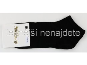 Pánské bavlněné kotníkové ponožky černé