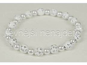 Náramek pružný bílý vz. 1