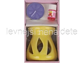 Keramická aroma lampa set žlutý