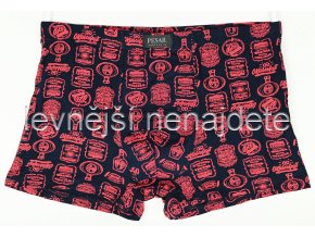 Bambusové boxerky tm. modré vzor 659