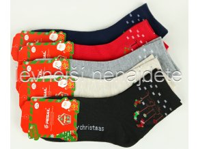Dámské bavlněné vánoční ponožky