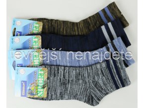 Pánské bavlněné ponožky sports melír KM 3 páry