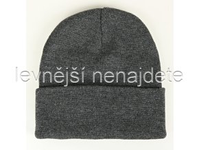 Čepice zimní pletená šedá