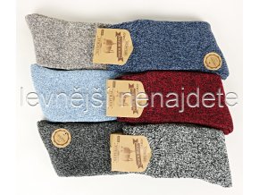 Dámské vlněné termo ponožky  vzor 501
