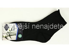 Pánské bambusové zdravotní ponožky černé vz.1