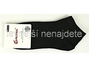Dámské bavlněné kotníkové ponožky černé