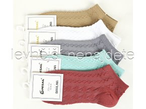Dámské bavlněné kotníkové ponožky C436W