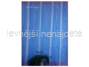 ZÁCLONA KOSTIČKY MODRÉ 180 cm