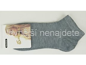 Dámské bavlněné kotníkové ponožky šedé
