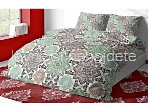 39069 aaryans flanelove povleceni polly zelene 140x200 70x90cm