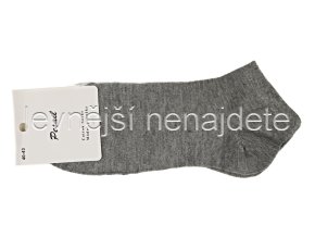 Pánské bavlněné kotníkové ponožky šedé vz.1