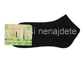 Dámské bambusové kotníkové ponožky černé vz.1